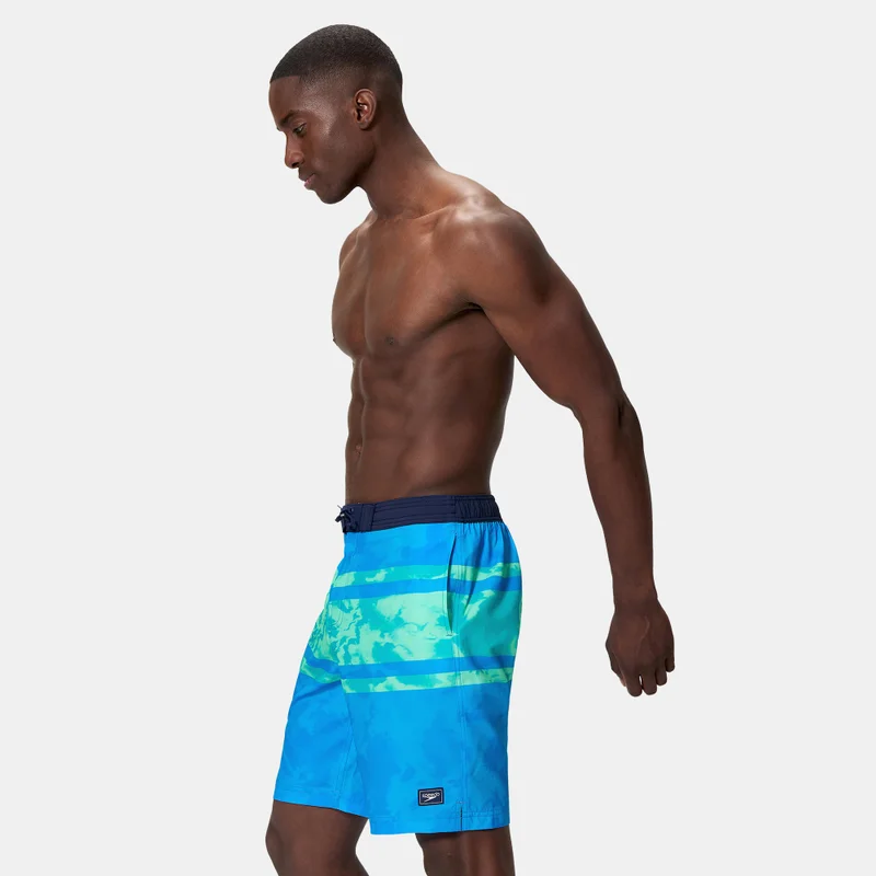 speedo Blue Men's Printed Bondi Swimming Shorts for Men | Best Price UAE